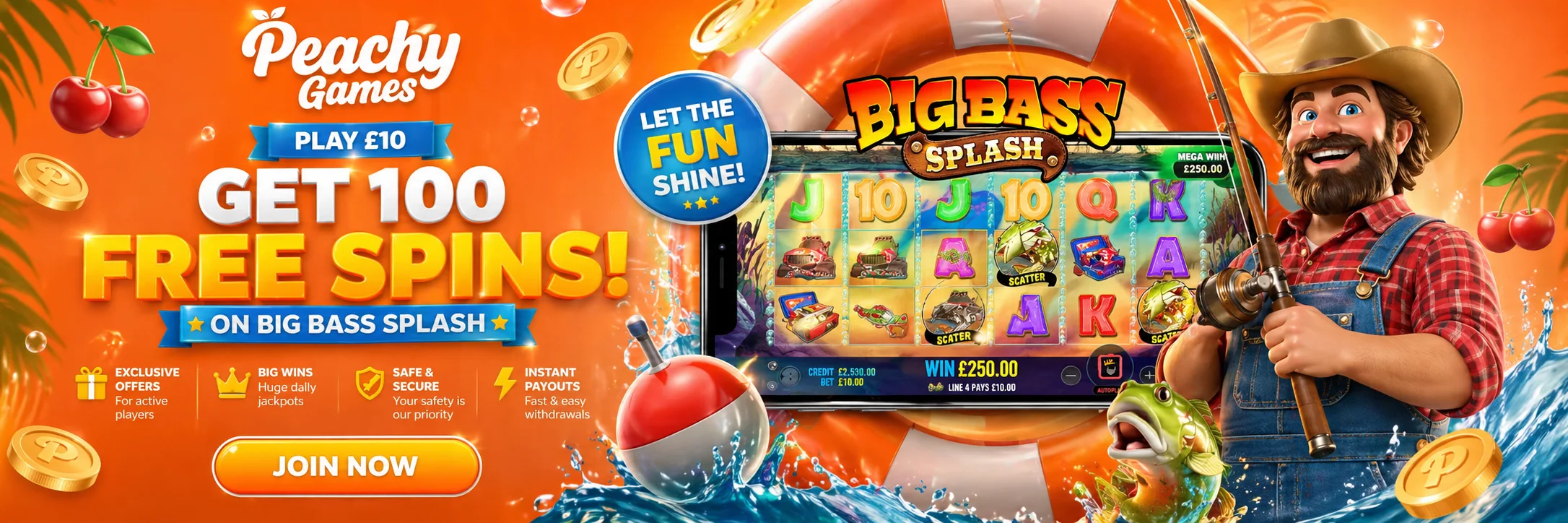 Peachy Games Casino  -  home hero
